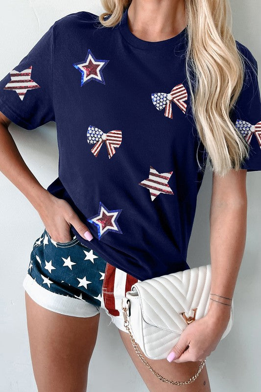 Star-Spangled Bows Tee