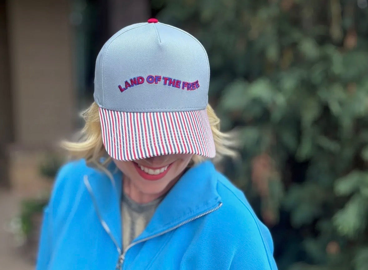 Land of the Free Embroidered Cap