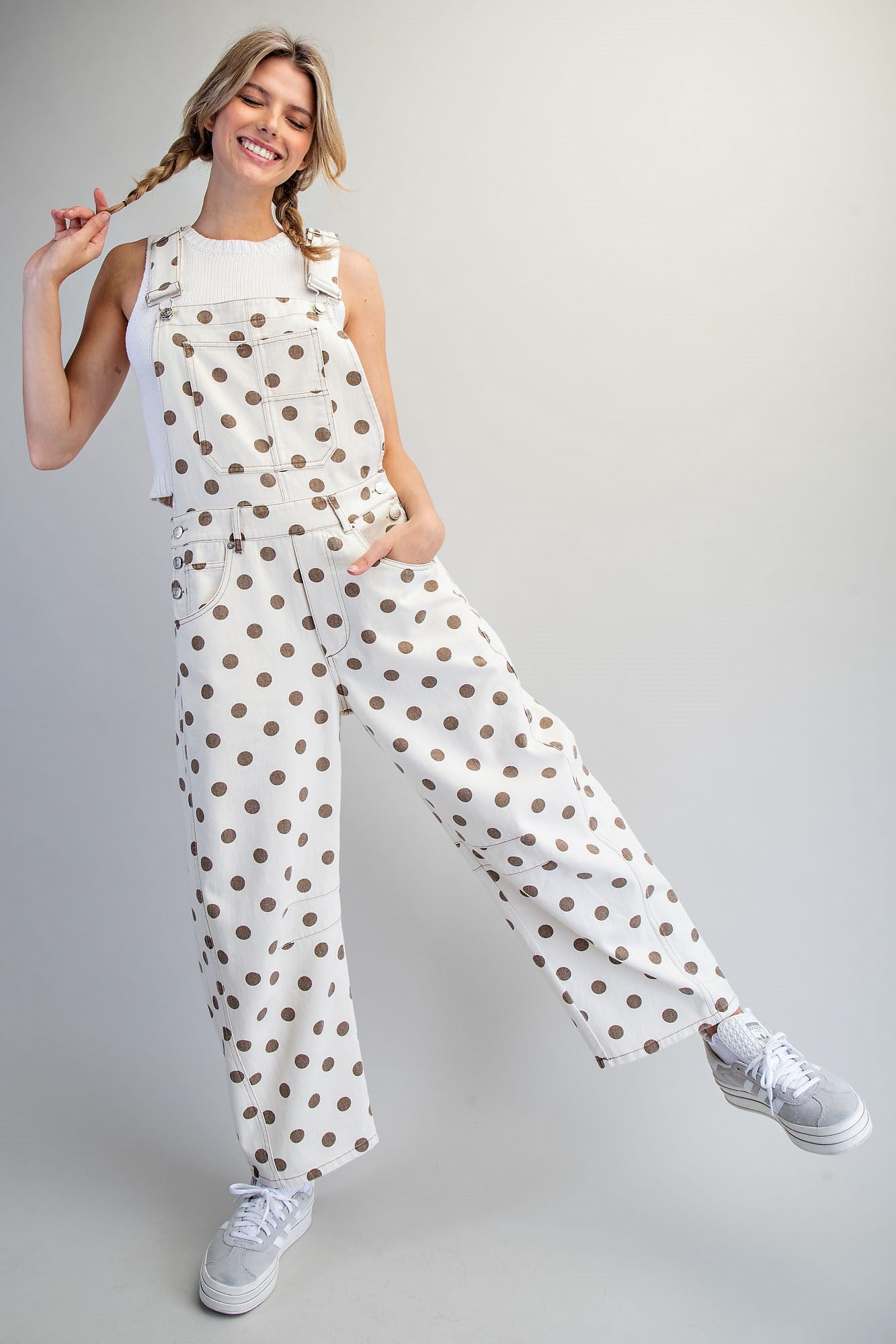 Mocha Polka Overalls