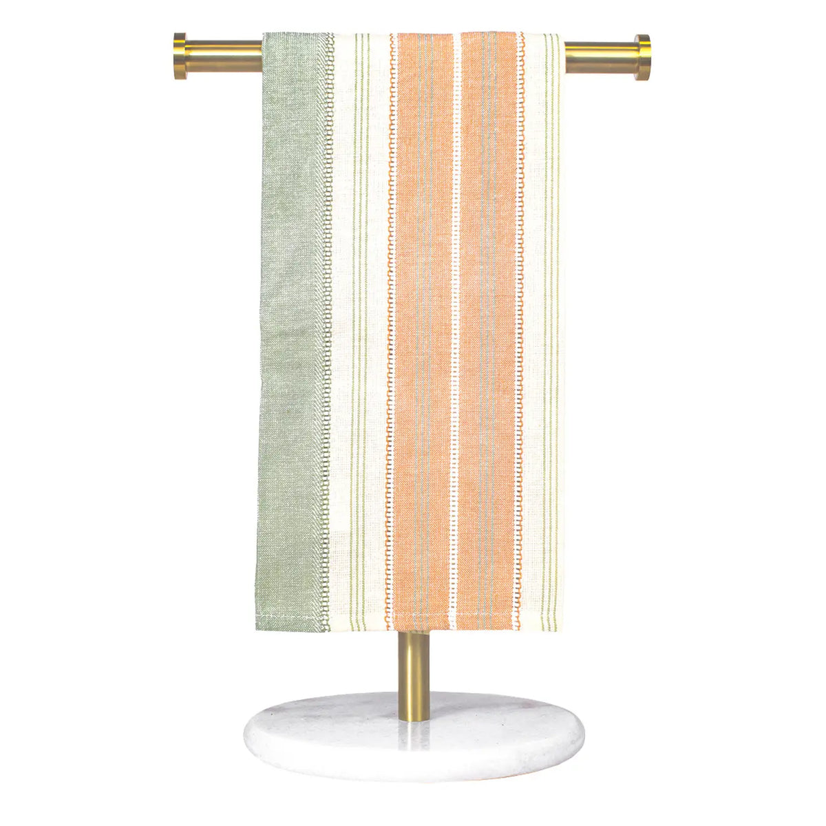Harvest Stripe Hand Towel Orange/Green
