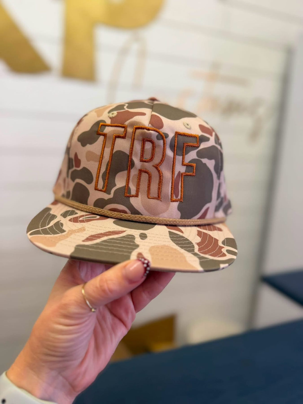TRF camo hat