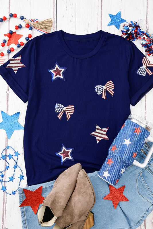 Star-Spangled Bows Tee