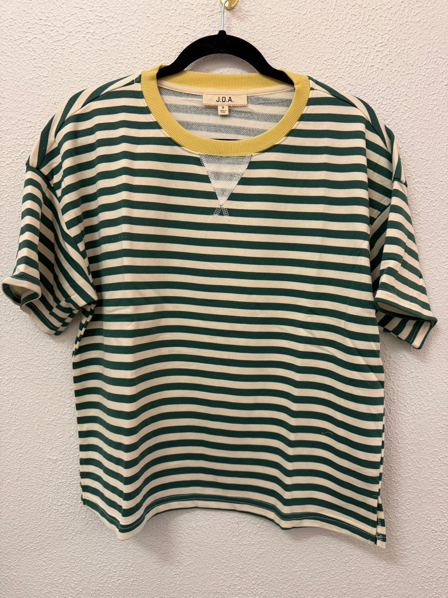 Green Striped Top