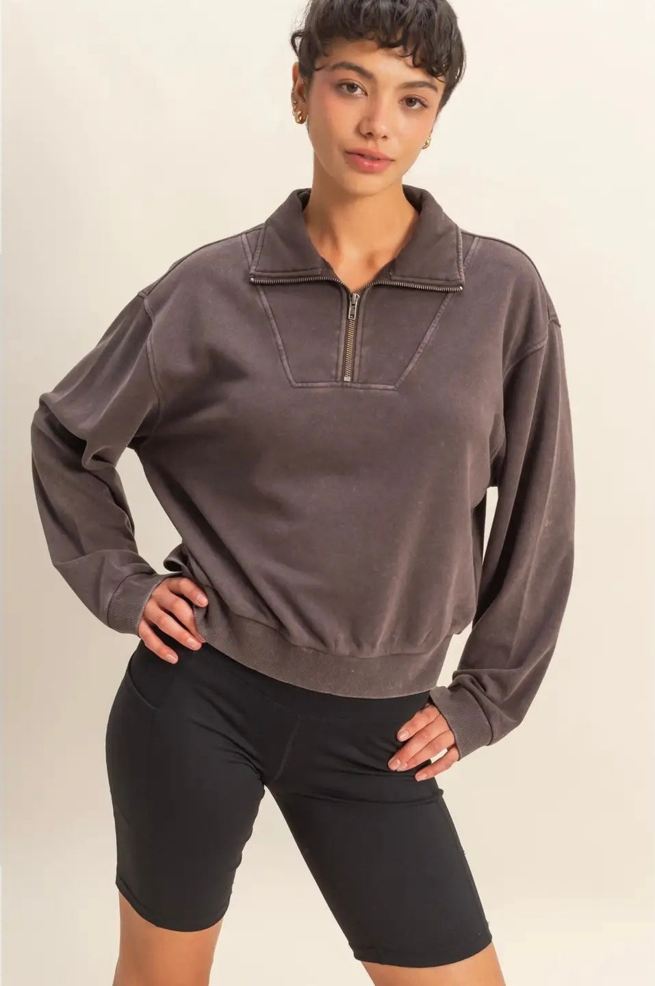 Basic Quarter Zip Pullover