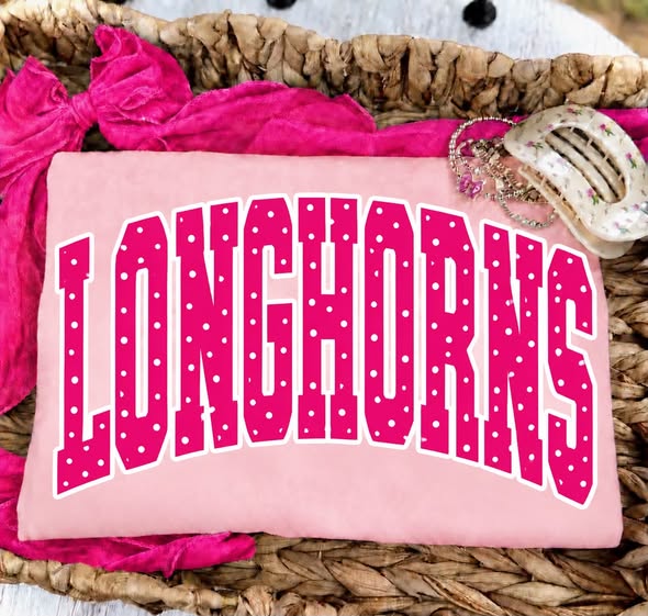 KIDS- polka dot pink out shirt