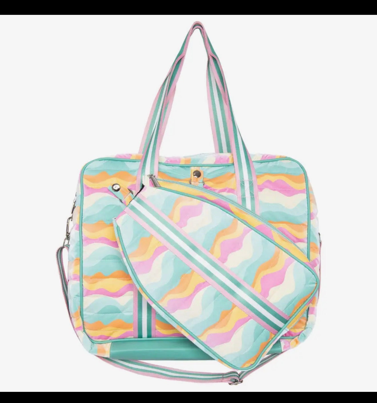 Neon Abstract Colors Pickleball Tote