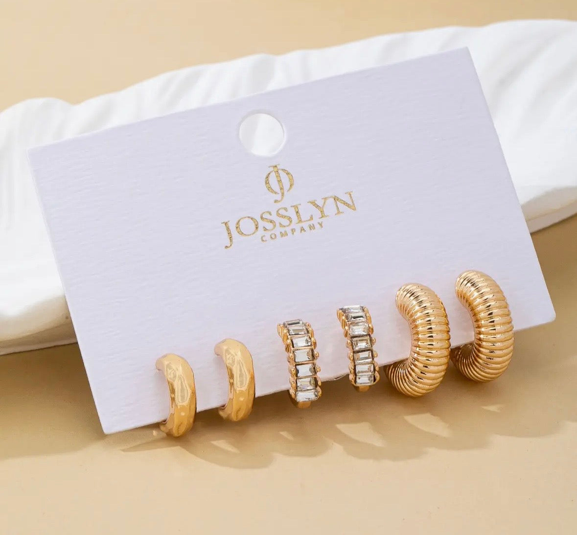 Textured Rhinestone Trio Set