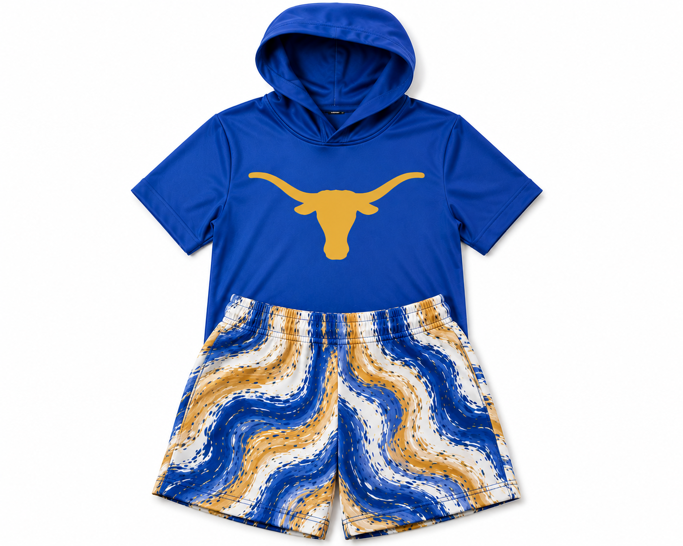 KIDS- custom hoodie & shorts set