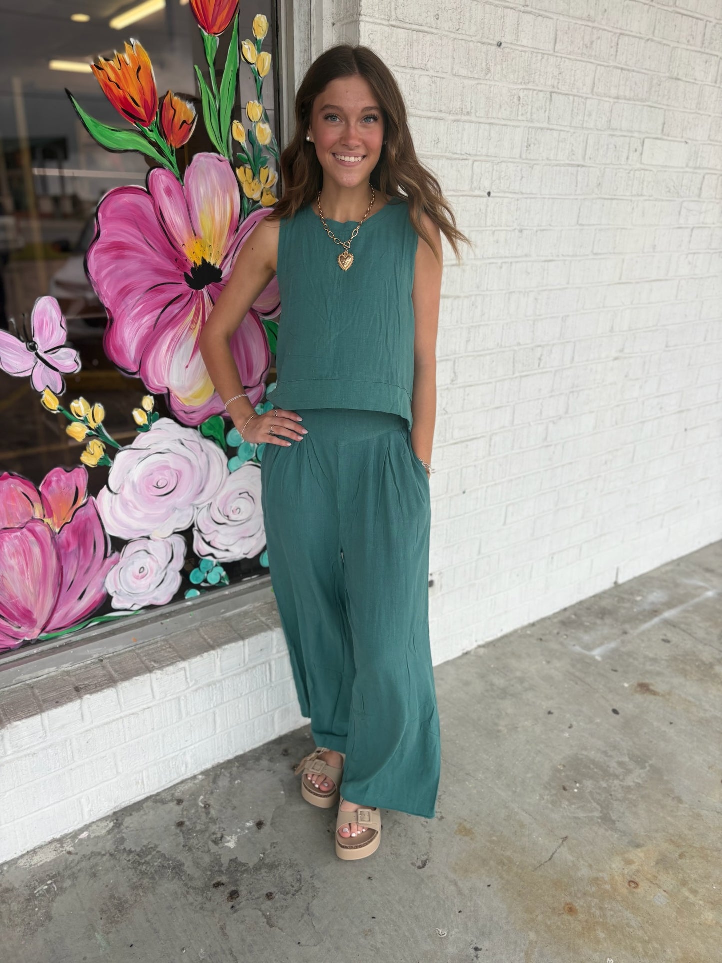 Seafoam Tank Linen Set