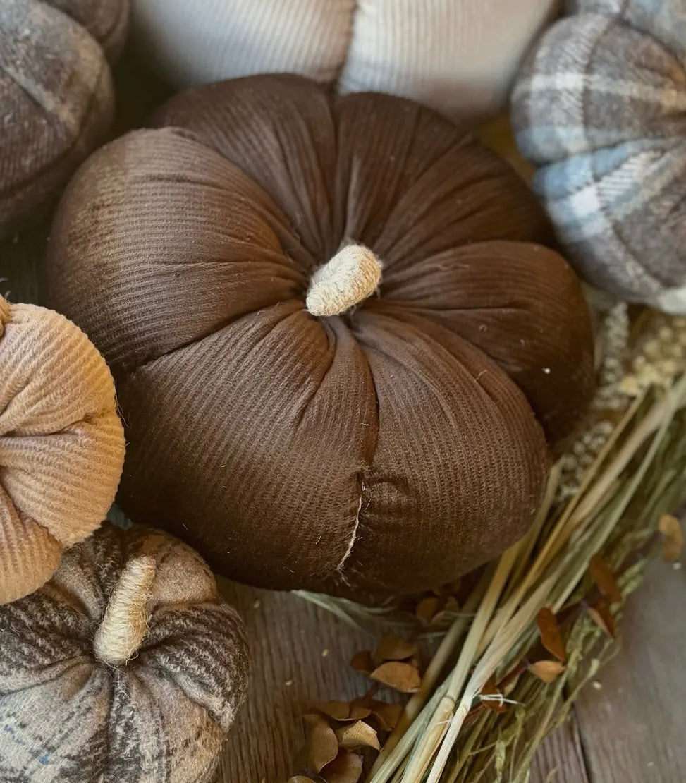Mocha Corduroy Pumpkin