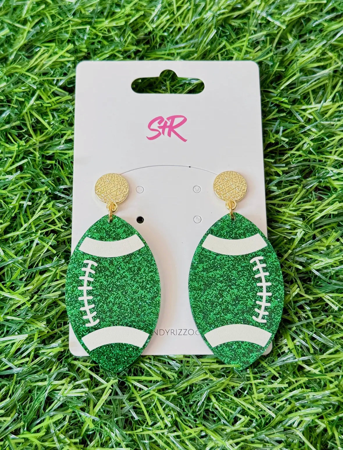 Glitzy Game Day Statement Earrings