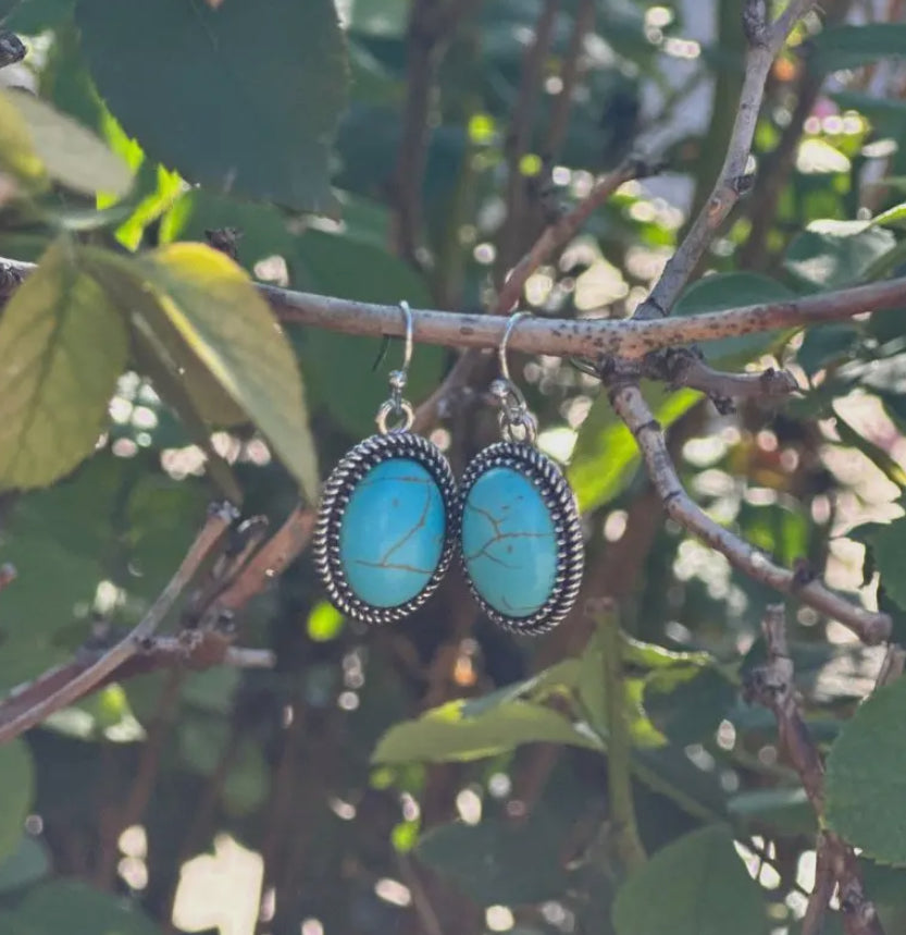 Heart of Tahiti Turquoise Earrings
