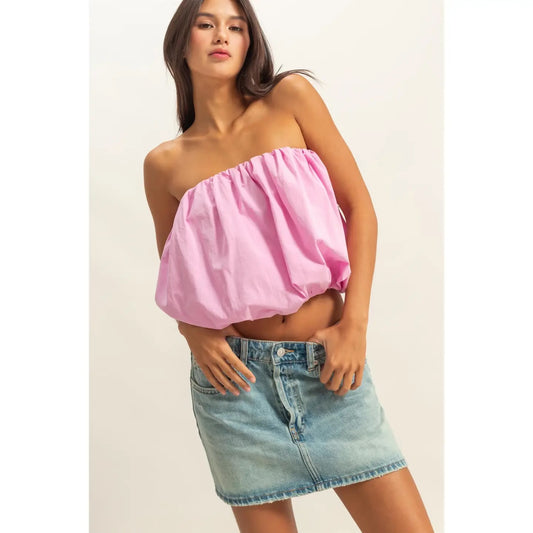 Strapless Bubble Top