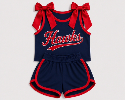 KIDS- Bow tank and shorts set