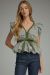 Gingham Puff Top