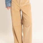 Mineral Washed Wide Leg Pants