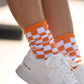 Checkered Game Day Socks