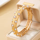 Vintage Gold and Pearl Embellished Bangle | 80B1772