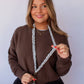 Andi x Rad Rev Grey Checkered Lanyard