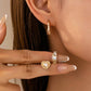 Pearl Heart & Rhinestone Huggie Hoop Trio Earring