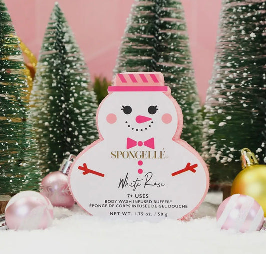 Spongelle White Rose Snowman Buffer
