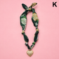 HANDMADE PRINTED SCARF NECKLACE | 80N91790