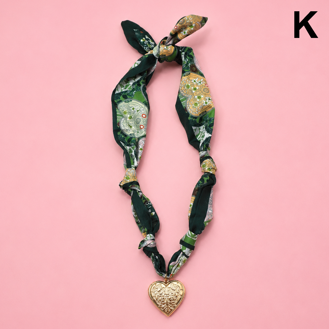 HANDMADE PRINTED SCARF NECKLACE | 80N91790