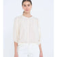 Contrast Stitch Button Down Half Sleeve Top