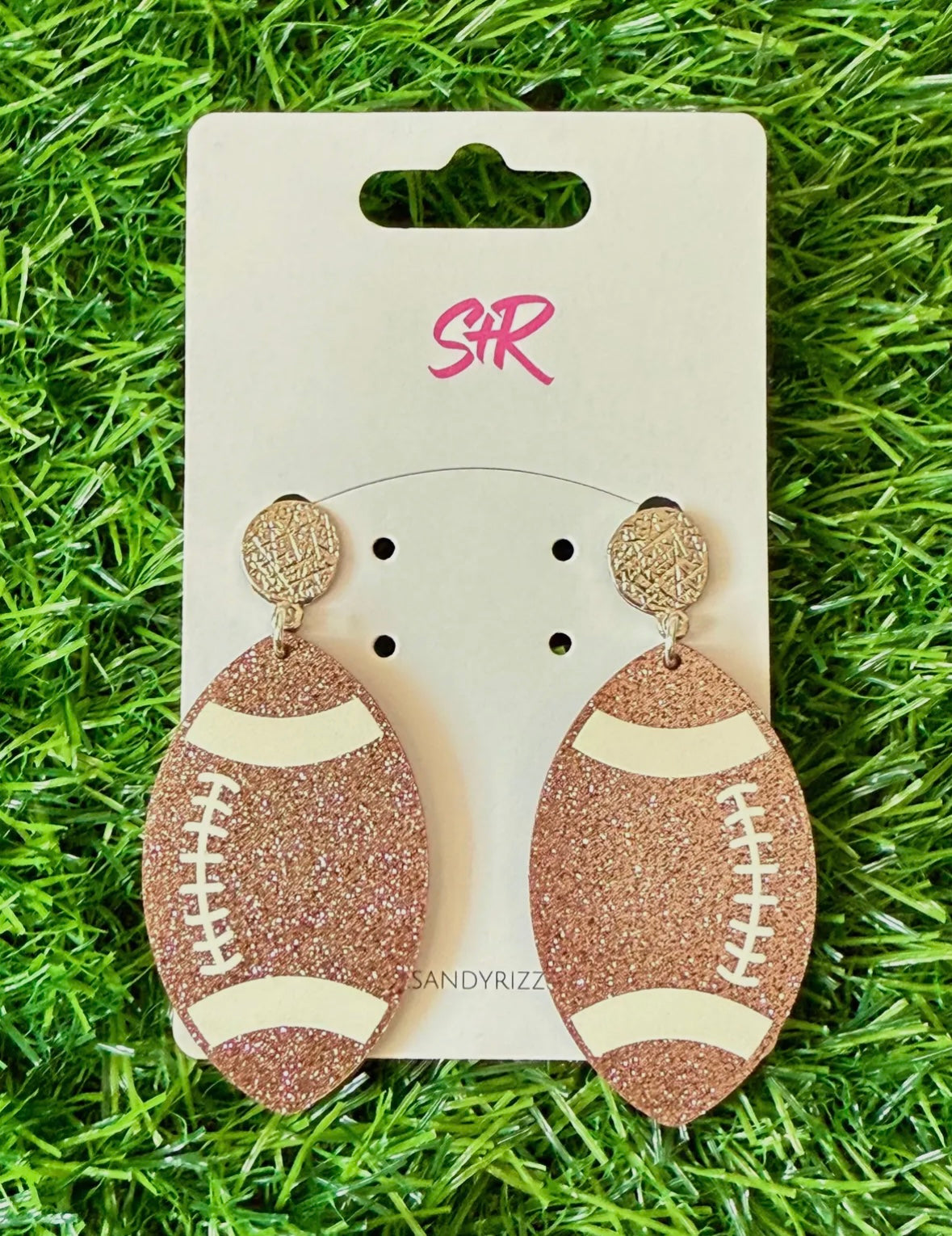 Glitzy Game Day Statement Earrings