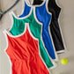 Color Block Activewear Mini Dress w/ Bra Cap