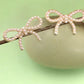Pearl Bow Stud Earrings