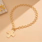 Hammered Cross Necklace