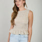 Stripe Smocked Blouse