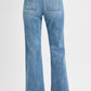 Plus Ankle Flair Patch Pocket Jeans