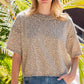 Leopard Knit Top
