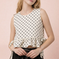 Polka Dot Ruffle & Tied Top