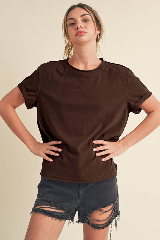 Short Sleeve Seam Baby Tee