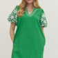 Floral Chain Embroidered Dress
