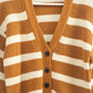 Cozy Fall Stripe Cardigan