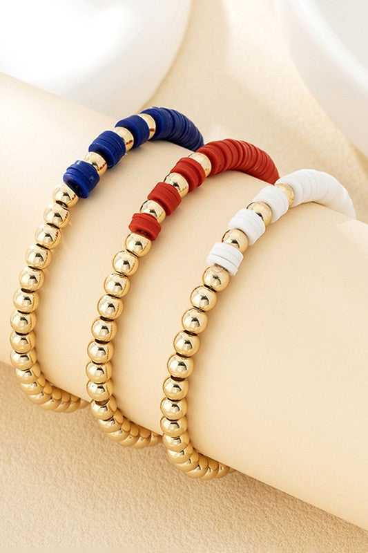 Golden Patriot Bracelet Trio