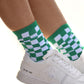 Checkered Game Day Socks