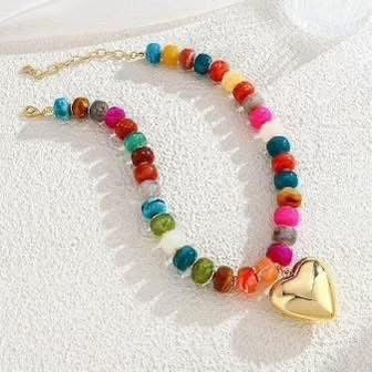 Colorful Heart Necklace