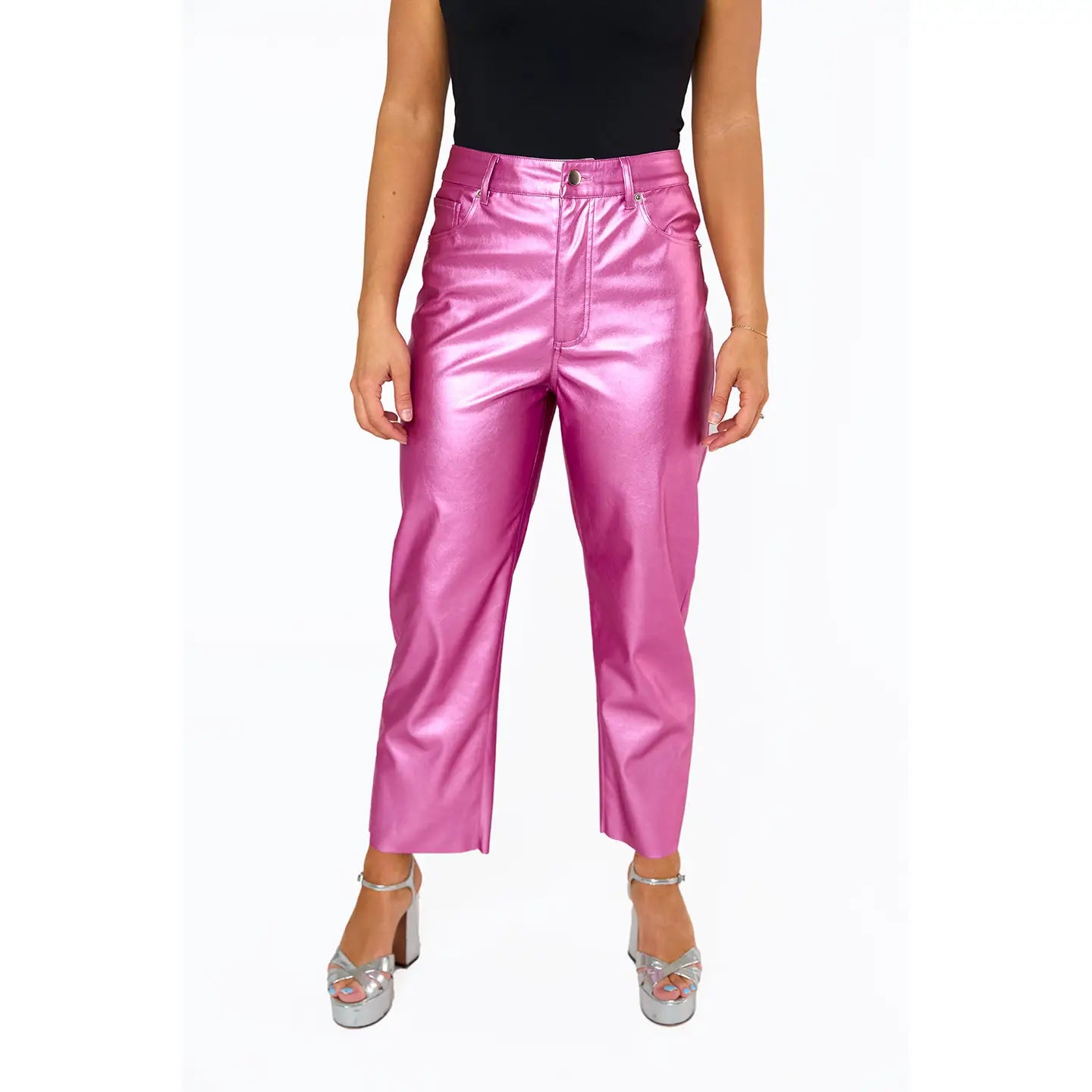 Shelby Straight Leg Pants - Magenta