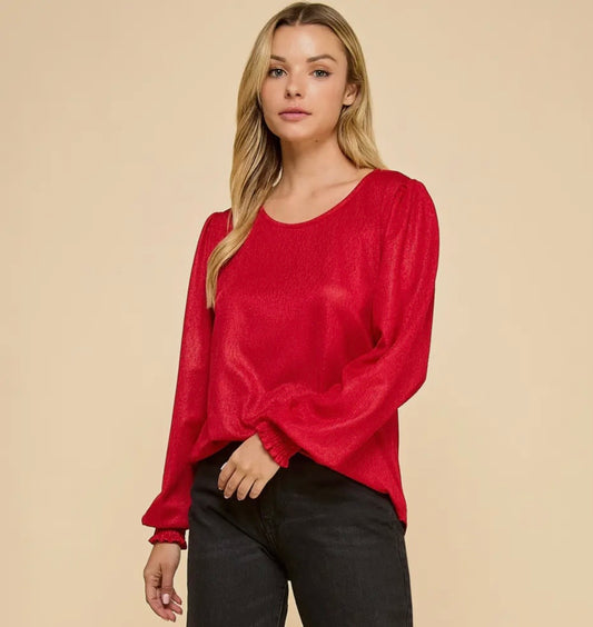 Merry & Bright Shimmer Blouse