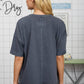 WASHED EXPOSED SEAM RELAXED T-SHIRT
