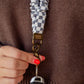 Andi x Rad Rev Grey Checkered Lanyard
