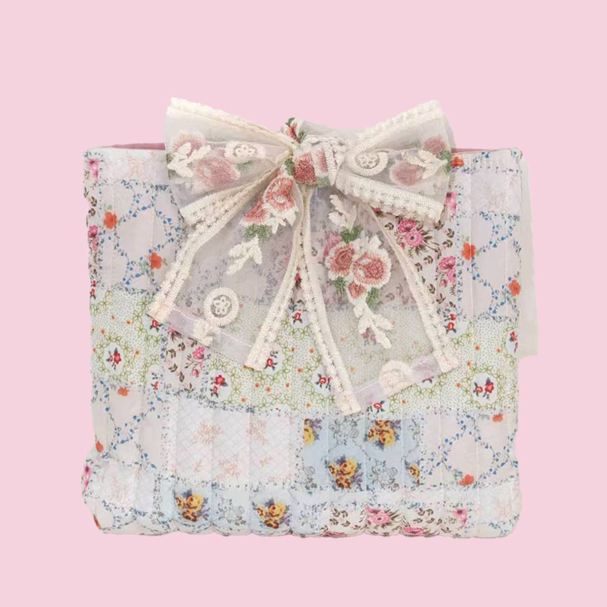 Walk By Faith Bible Cover Bow-tie Drawstring Bag