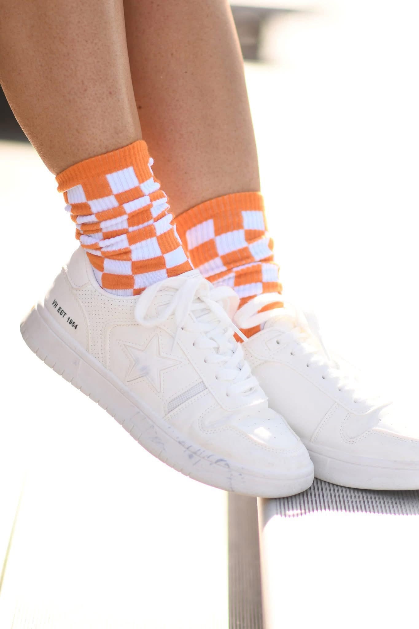 Checkered Game Day Socks