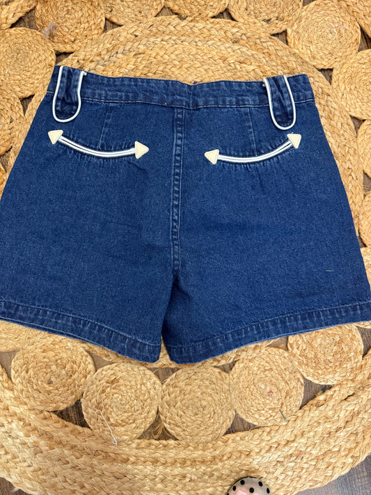 Denim Western Shorts