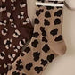 WOMAN ANIMAL LEOPARD HALF CREW THROWBACK SOCKS | 40S02071